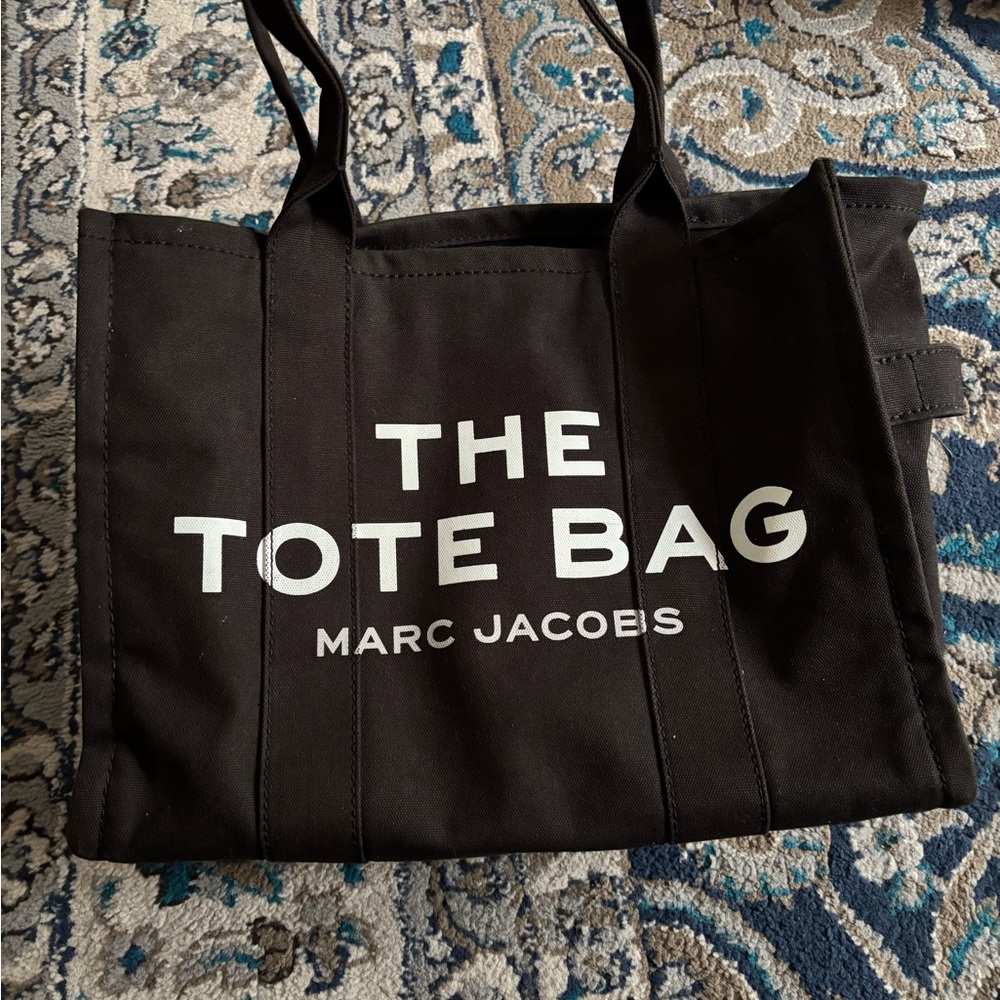 Marc Jacobs Black Canvas Tote Bag